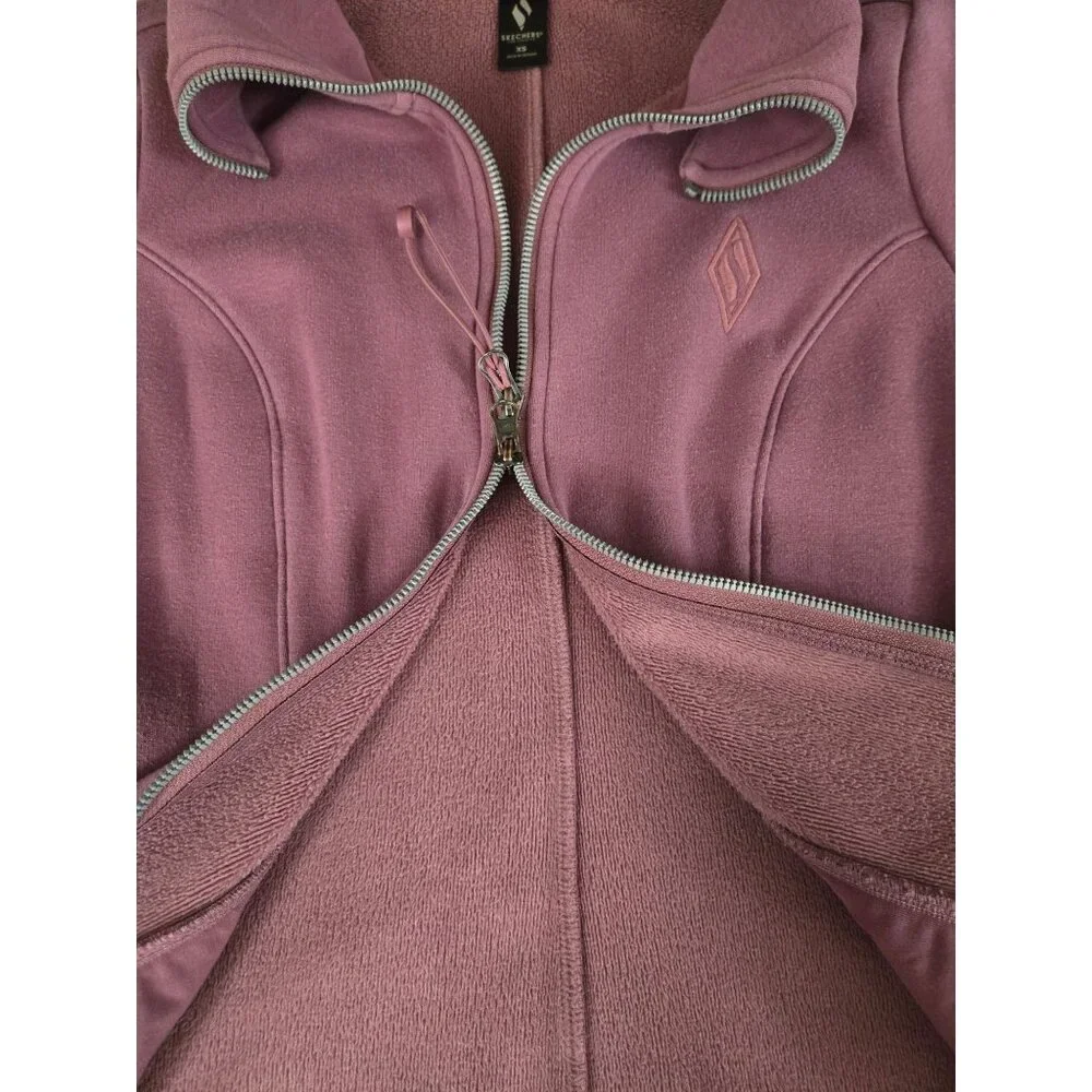 Skechers Purple Zip Up Athletic Jacket Women's Size XS - Preloved Excellent